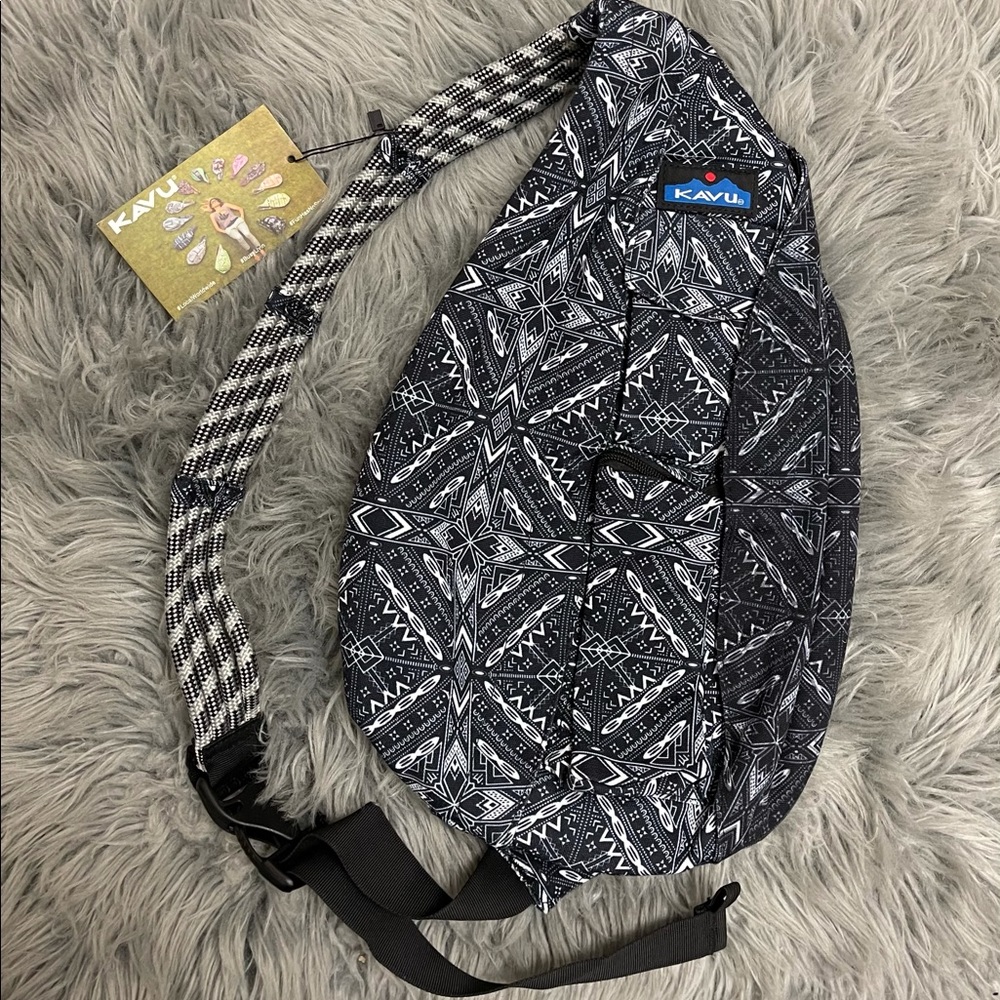 Kavu black and white crossbody